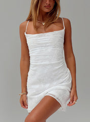 Celena Mini Dress White / Floral