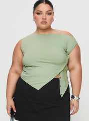 Karre Off The Shoulder Top Sage Curve