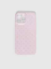 What You Wanted Iphone Case Pink Polka