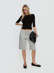 Kether Longline Basketball Studs Short Grey Marle
