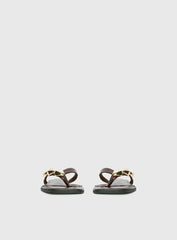 Therapy Guise Hardware Detail Sandals Brown / Gold