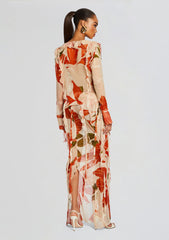 Sybil Silk Chiffon Skirt