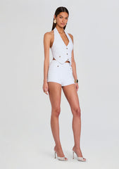 Tinsley Metallic Bandage Knit Vest