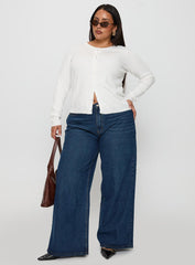 Lauraine Cardigan White Curve