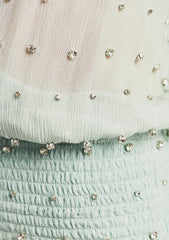 Lennon Embellished Silk Chiffon Dress