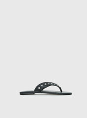 Lyana Eyelet Detail Sandals Black