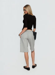 Kether Longline Basketball Studs Short Grey Marle