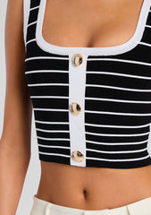 Zadie Metallic Knit Top